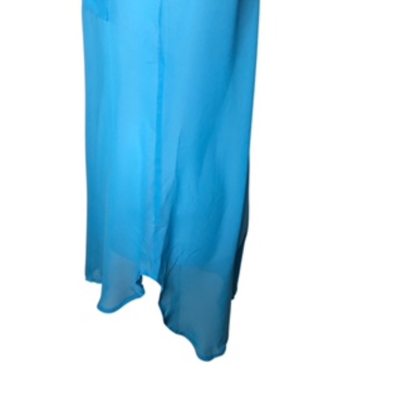 NWT Liberty Love Sleeveless Sheer Button Down Coverup/Tunic/Dress Size L - Picture 5 of 9